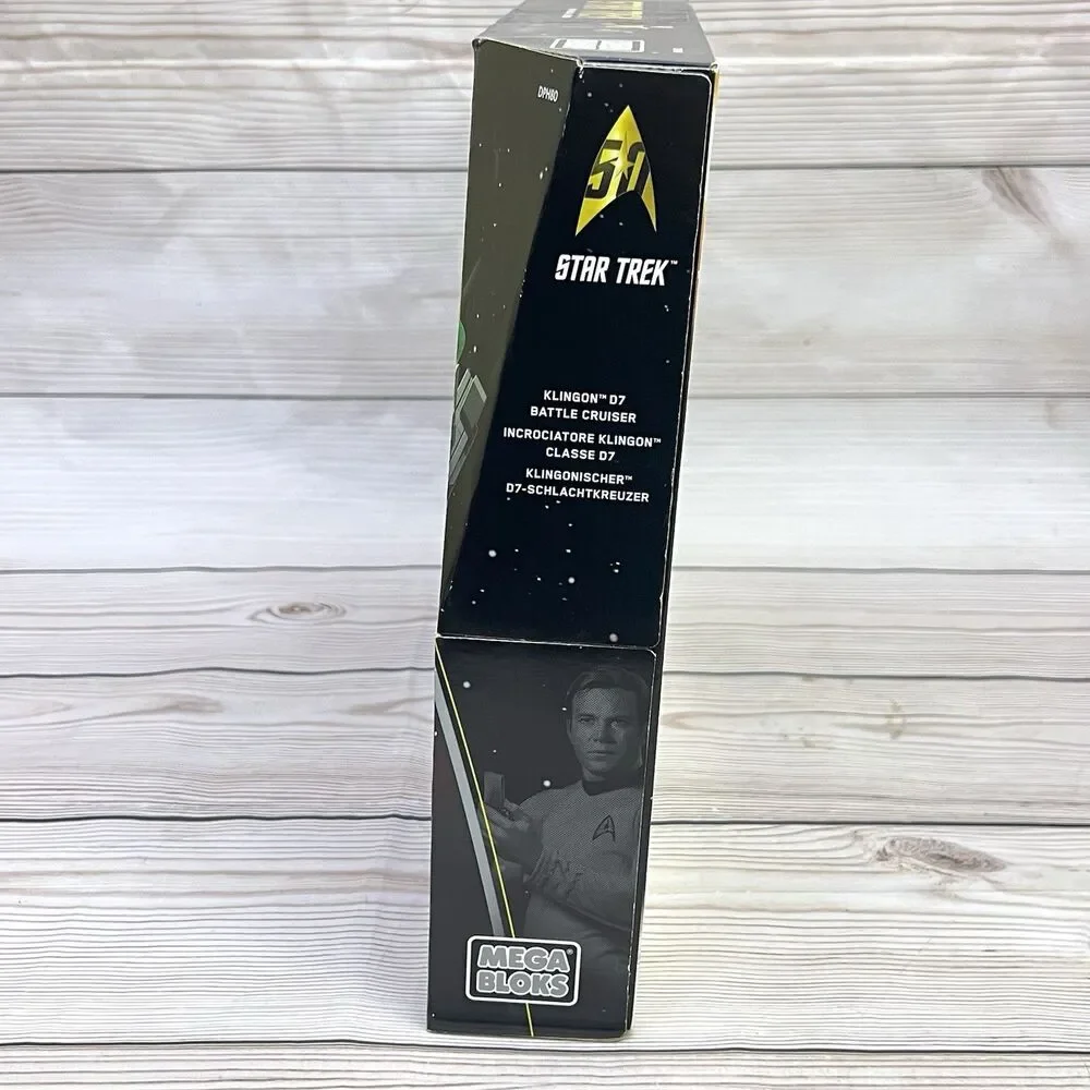 Mega Bloks Star Trek Original Series Klingon D7 Battle Cruiser Set DPH80 -SEALED